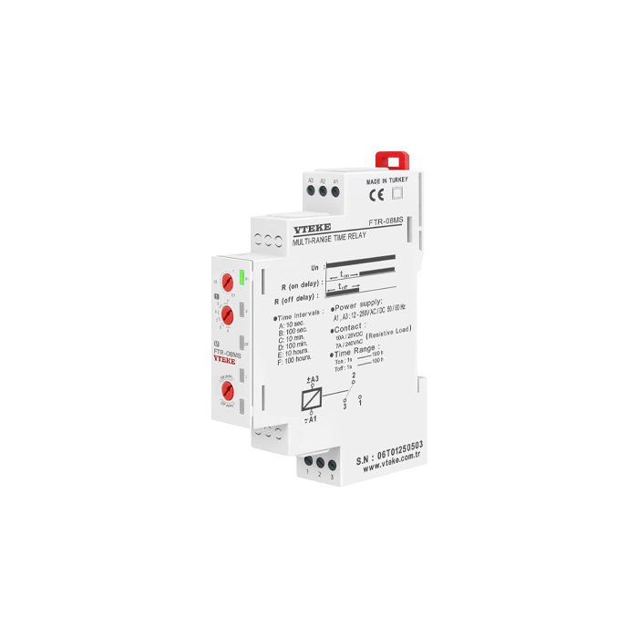 رله تاخیر VTEKE وی تک FTR-08MS